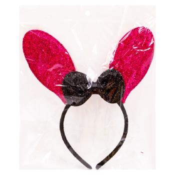 Cerc cu urechiuse de iepure cu bant. lucioase. cu lumina 77-3 - cumpărați, prețuri pentru BONUS - foto 1