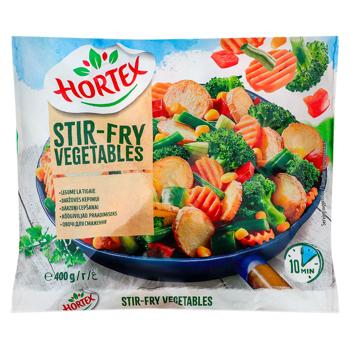 Овощи Hortex для жарки замороженные 400г - купить, цены на BONUS - фото 1