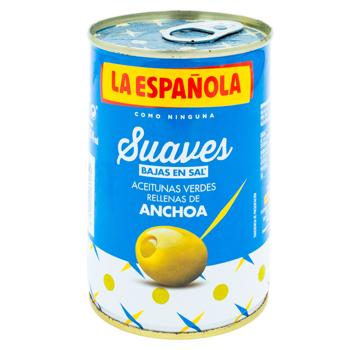 Оливки La Espanola Suaves с анчоусами 300г - купить, цены на BONUS - фото 1