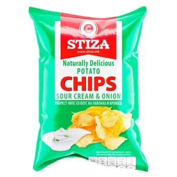 Chipsuri ondulate Stiza Ceapa si smantana 60g - cumpărați, prețuri pentru BONUS - foto 1
