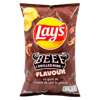 Чипсы Lay's ребрышки на гриле 125г - купить, цены на BONUS - фото 1