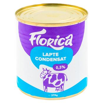 Lapte condensat Florica cu zahar 0.5% 370g - cumpărați, prețuri pentru BONUS - foto 1