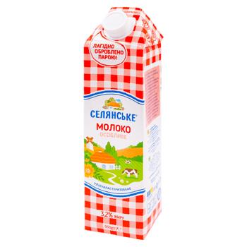 Lapte Selianscoe 3,2% 0,95l - cumpărați, prețuri pentru BONUS - foto 1