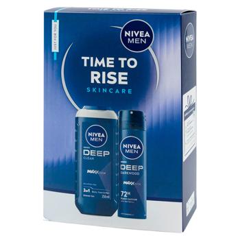 Set Nivea Time To Rise Men gel dus/deo - купить, цены на BONUS - фото 1