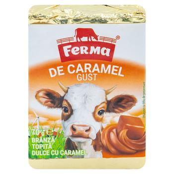 Brânză topită Ferma Aromă caramel 25% 70g - cumpărați, prețuri pentru BONUS - foto 1