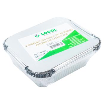 Caserola Local SP24 144*119*40 cu capac aluminiu 5buc - cumpărați, prețuri pentru BONUS - foto 2