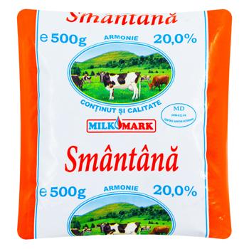 Smantana Milk Mark 20% 500g - cumpărați, prețuri pentru BONUS - foto 1