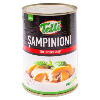 Sampinioni Telli conservati taiate 425ml - cumpărați, prețuri pentru BONUS - foto 1