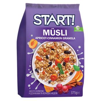 Musli miere/caise/stafide/scortisoara Start! 375g - cumpărați, prețuri pentru BONUS - foto 1