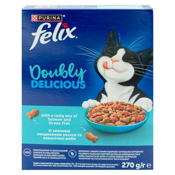 Корм Felix Doubly Delicious с лососем/океанической рыбой/свеклой 270г - купить, цены на BONUS - фото 3
