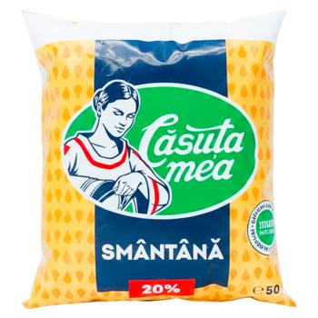 Сметана Casuta Mea 20% 500г - купить, цены на BONUS - фото 1