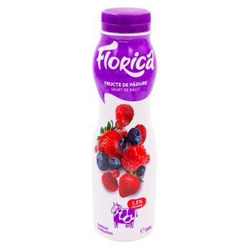 Iaurt de baut Florica Fructe de padure 280ml - cumpărați, prețuri pentru BONUS - foto 1
