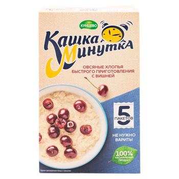 Хлопья овсяные Кашка-минутка Вишня 185г - купить, цены на BONUS - фото 2