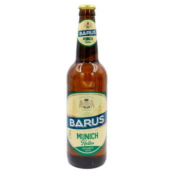Пиво Barus Munich Helles светлое 5% 0.5л - купить, цены на BONUS - фото 1