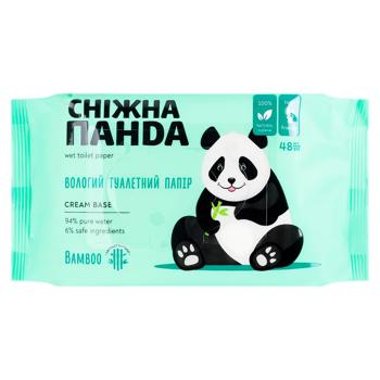Hartie igienica umeda Panda Bamboo Cream 48buc - cumpărați, prețuri pentru BONUS - foto 1