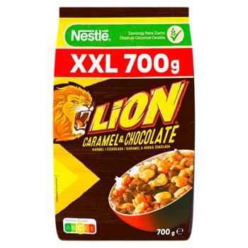 Cereale pentru micul dejun  Nestle® Lion® Caramel si ciocolata 700g - cumpărați, prețuri pentru BONUS - foto 1