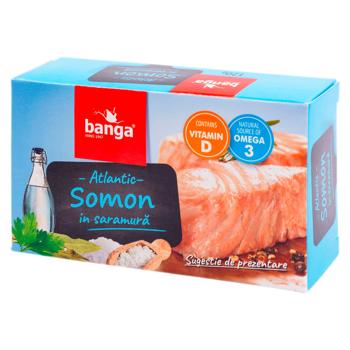 Лосось Banga в собственном соку 120г - купить, цены на BONUS - фото 1