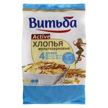Хлопья мультизерновые Витьба Active 4 злака 250г - купить, цены на BONUS - фото 1