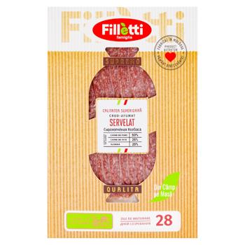 Salam Filletti Servelat crud afumat feliat 100g - cumpărați, prețuri pentru BONUS - foto 1