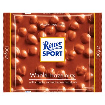 Ciocolata cu lapte Ritter Sport Alune de padure intregi 100g - cumpărați, prețuri pentru BONUS - foto 1