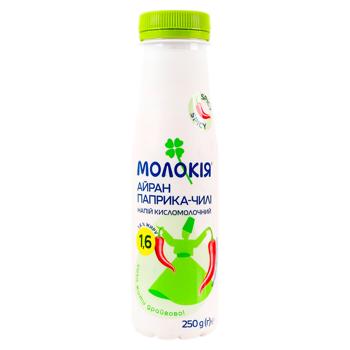 Айран Молокия Перец-чили 1,6% 250г - купить, цены на BONUS - фото 1