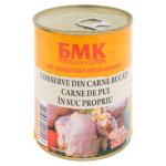 Carne de gaina BMK in suc propriu 350g