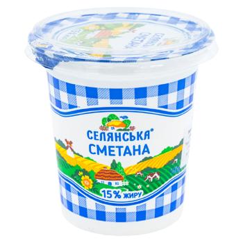 Smantana Selianscoe 15% 300g - cumpărați, prețuri pentru BONUS - foto 1