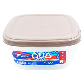 Set containere patrate 5buc QS190 - купить, цены на BONUS - фото 1