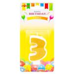 Luminare torta cifra 3 aur