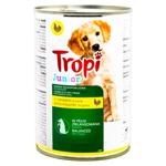 Hrana caini Tropi Junior pui 415g