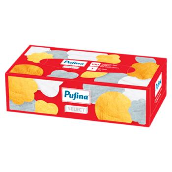 Салфетки косметические Pufina 3 слоя 100шт в коробке - купить, цены на BONUS - фото 1