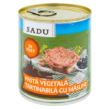 Паштет постный Sadu с маслинами 300g - купить, цены на BONUS - фото 1