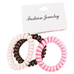 Elastic p/u par 3buc spirala colorate mat 5168