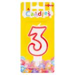 Luminare torta cifra 3