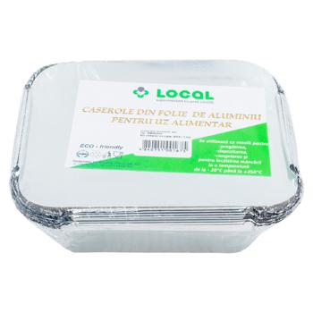 Caserola Local SP24 144*119*40 cu capac aluminiu 5buc - cumpărați, prețuri pentru BONUS - foto 3