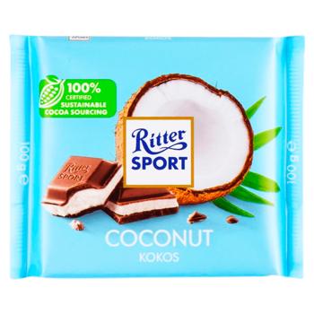 Ciocolata cu lapte Ritter Sport Nuca de cocos 100g - cumpărați, prețuri pentru BONUS - foto 1
