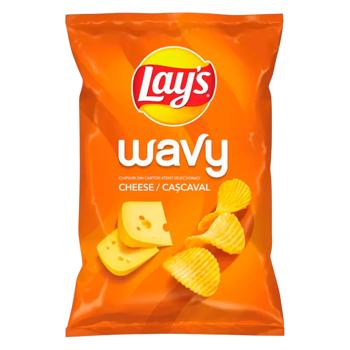 Chips Lay`s Wavy Cascaval 115g - cumpărați, prețuri pentru BONUS - foto 1