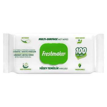 Servetele umede Freshmaker Multi-Surface 100buc cu capac - cumpărați, prețuri pentru BONUS - foto 1