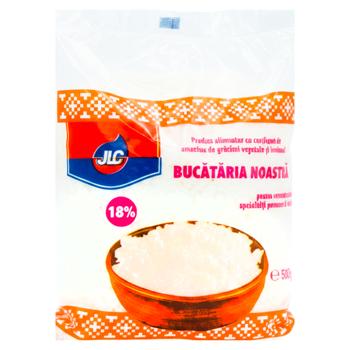 Produs brânză JLC cu amestec de grăsimi vegetale și animale 18% 500g - cumpărați, prețuri pentru BONUS - foto 1
