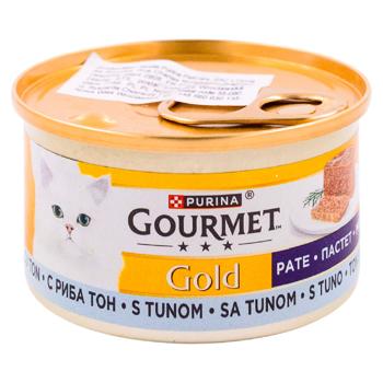 Корм влажный Gourmet с тунцом для кошек 85г - купить, цены на BONUS - фото 1