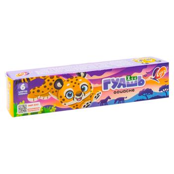 Гуашь Луч Zoo 6 цветов в баночках 125г - купить, цены на BONUS - фото 3
