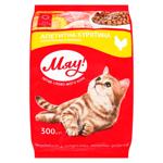 Корм сухой Мяу! с курицей для взрослых котов 300г
