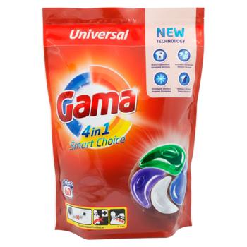 Капсулы для стирки Gama Universal 4in1 60шт - купить, цены на BONUS - фото 1