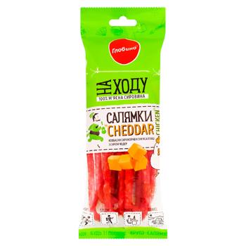 Carnaciori Globino Salamki Cheddar Chiken crud afumat 70g - cumpărați, prețuri pentru BONUS - foto 1