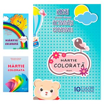 Hartie colorata BV A4 10 foi dubla - cumpărați, prețuri pentru BONUS - foto 1