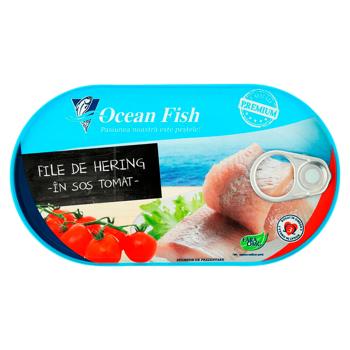 Hering file in sos de rosii Ocean Fish 170g - cumpărați, prețuri pentru BONUS - foto 1