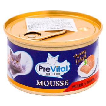 Hrană umedă Prevetal cu vita pentru pisici 85g - cumpărați, prețuri pentru BONUS - foto 1