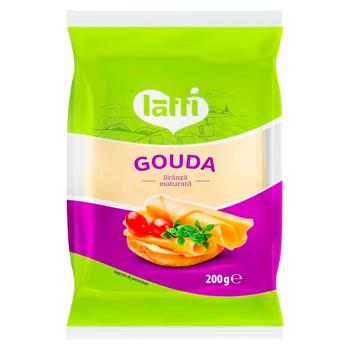 Branza maturata Latti Gouda 45% 200g - cumpărați, prețuri pentru BONUS - foto 1