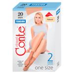 Ciorapi dame Conte 1/2 tension 20 2p natural