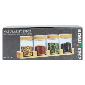 Set recipiente condimente Casa Masa 4х200ml - cumpărați, prețuri pentru BONUS - foto 3